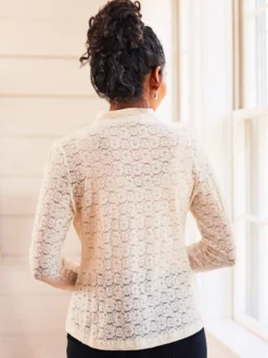 Amelie Mock Turtleneck - Ecru
