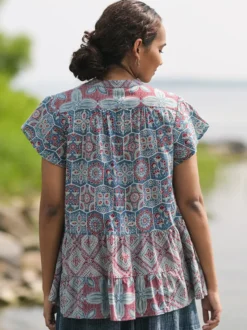 Ancient Indigo Craft Blouse - Indigo