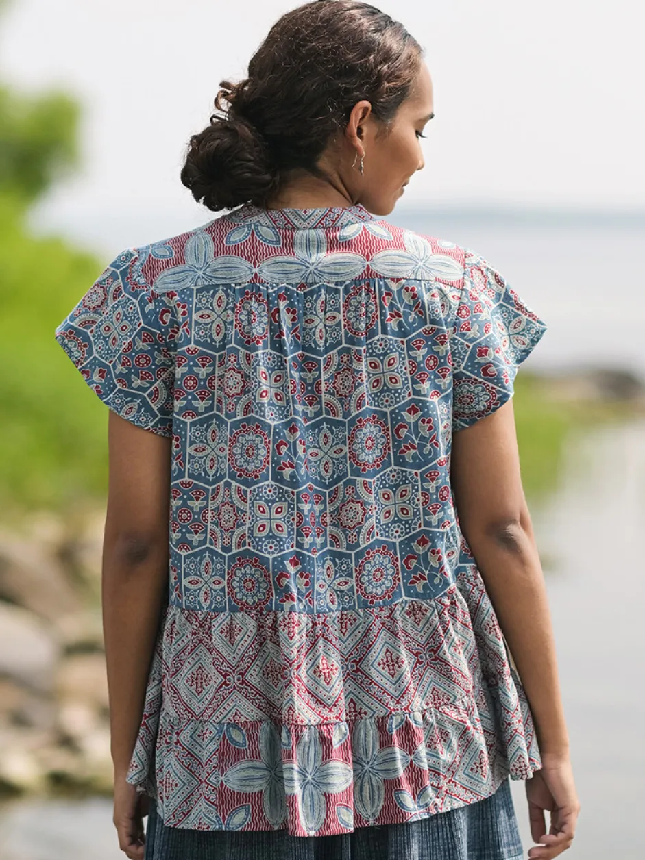 Ancient Indigo Craft Blouse - Indigo