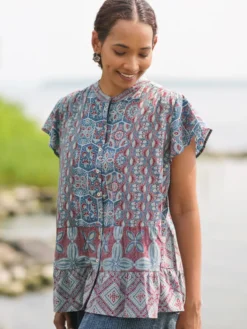 Ancient Indigo Craft Blouse - Indigo