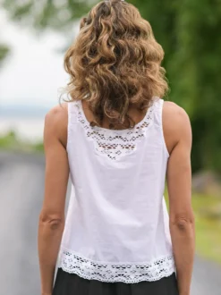 Anglaise Camisole - White
