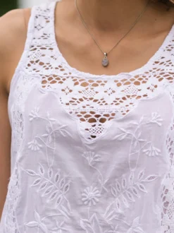 Anglaise Camisole - White