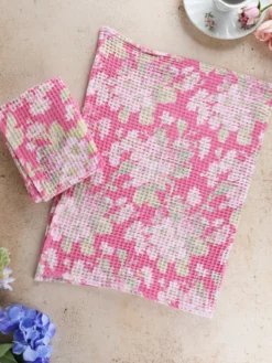 Apple Blossom Tea Towel Set of 2 - Pink