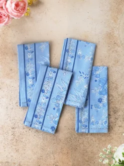 Augustine Luncheon Napkin Set of 4 - Washed Blue