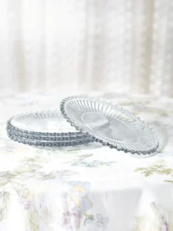 Aurora Glass Plates Set of 4 - Clear
