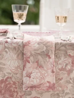 Ava Linen Napkin Set of 4 - Blush