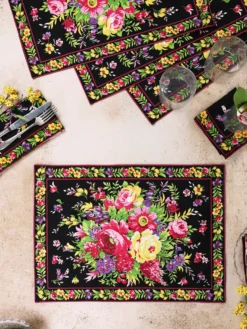 Avonlea Placemat Set of 4 - Black