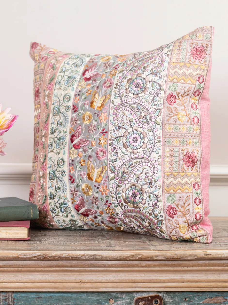 Bel Canto Cushion Cover - Aqua Pink