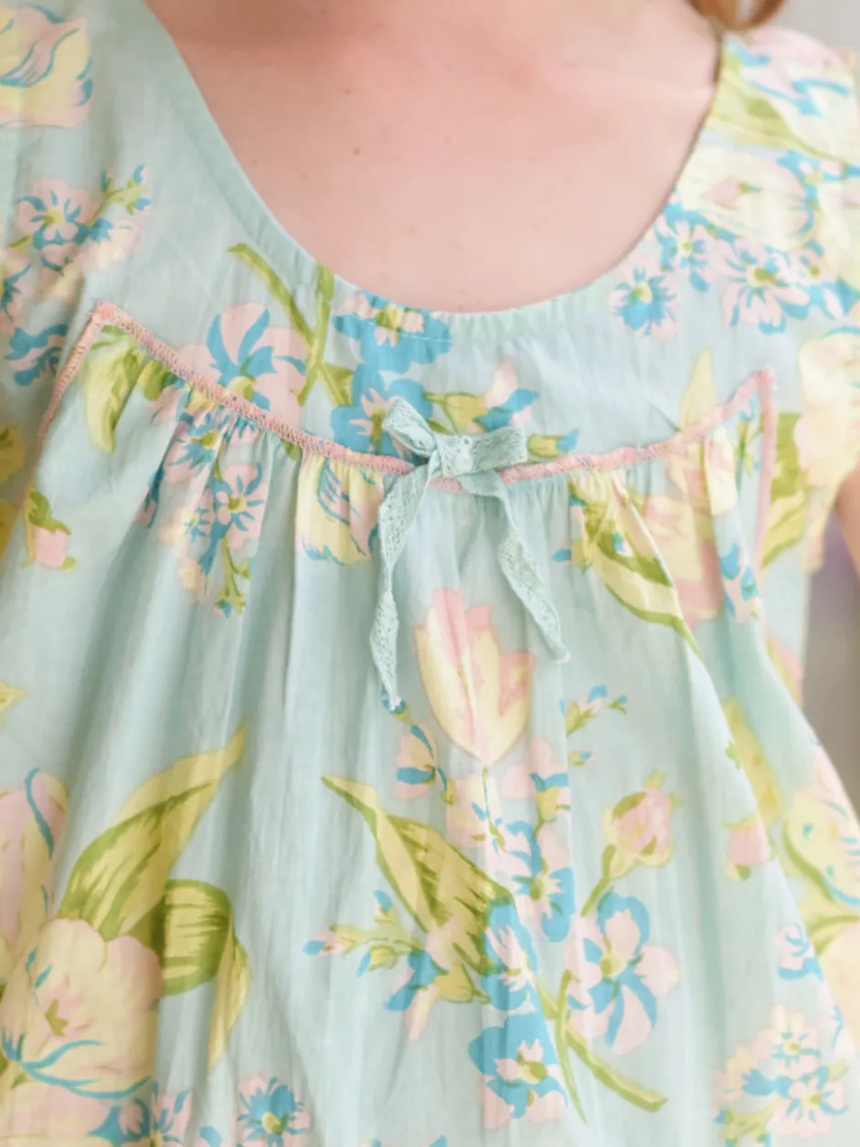 Blanche Kids Dress - Aqua