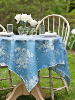 Blanche Oilcloth - Washed Blue