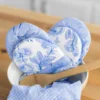 Blue Skies Patchwork Mini Mitt Set of 2 - Blue