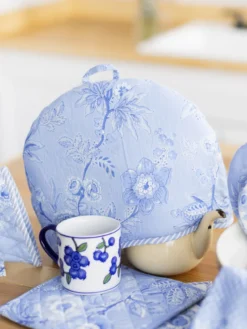 Blue Skies Patchwork Tea Cozy - Blue