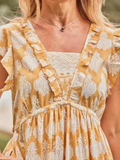 Bonnie Blockprint Dress