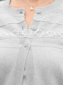 Book Nook Cardigan - Grey