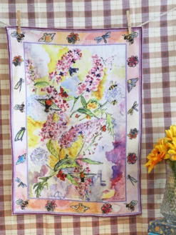Butterfly Bush Tea Towel - Multi