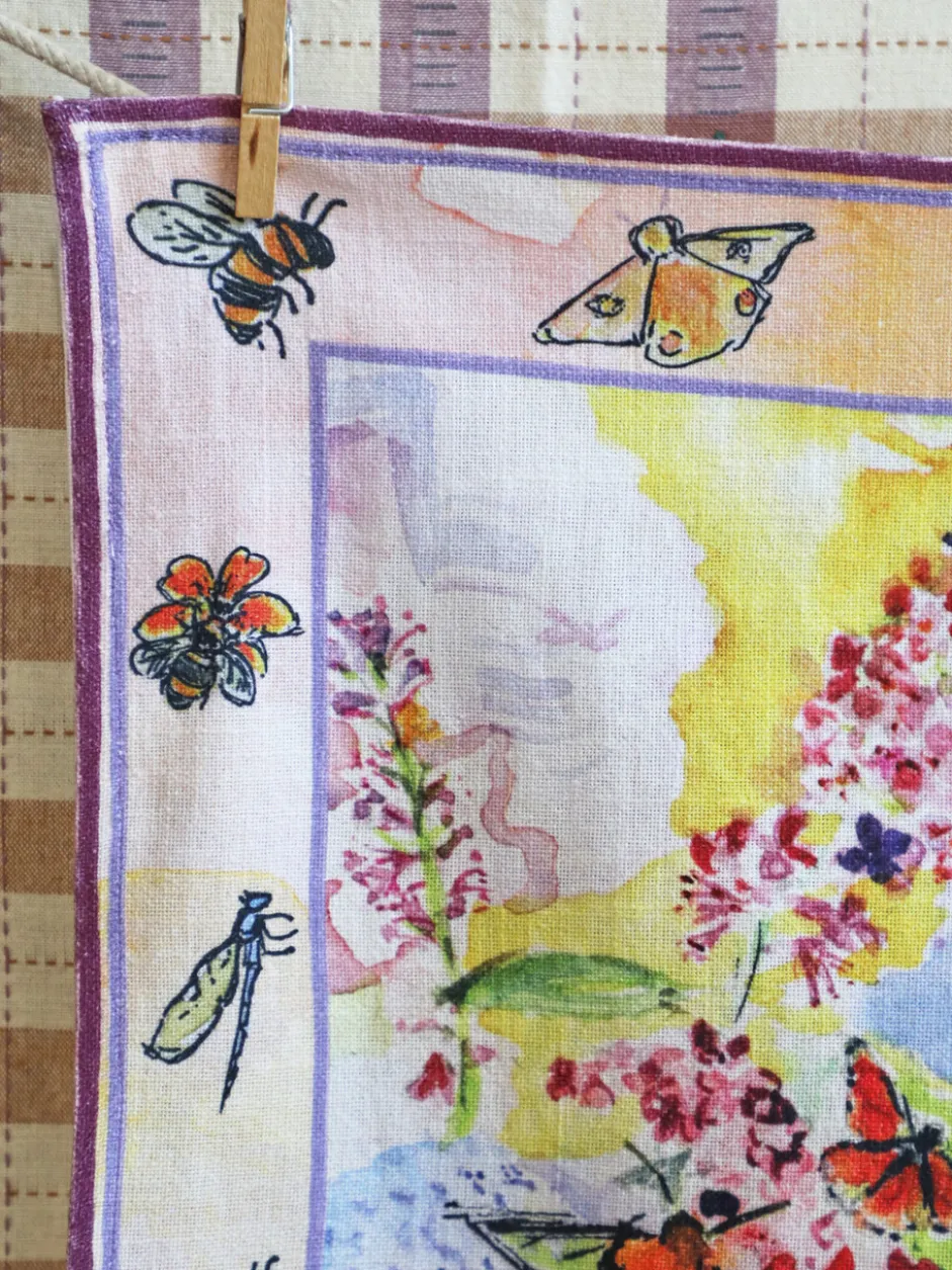 Butterfly Bush Tea Towel - Multi