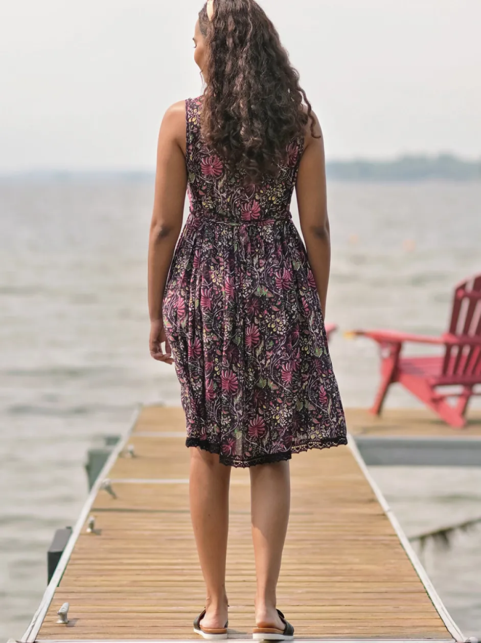 Butterfly Vine Dress - Black