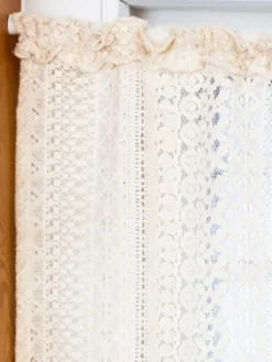 Camelia Cafe Curtain Set of 2 - Natural