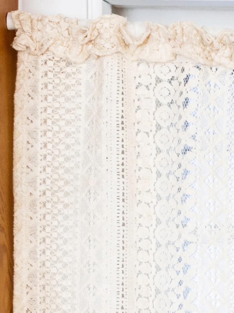 Camelia Cafe Curtain Set of 2 - Natural