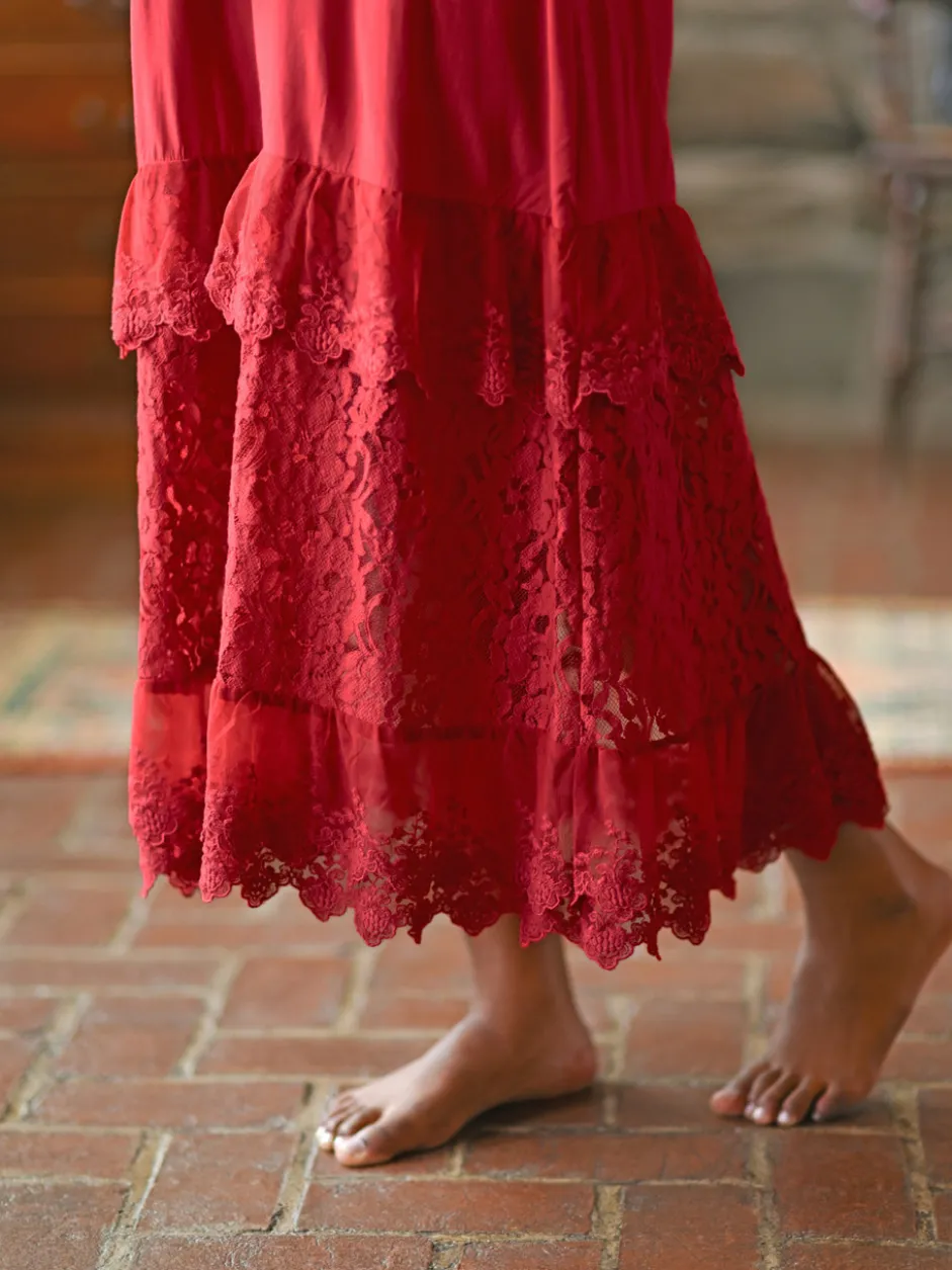 Camille Slip - Scarlet Red