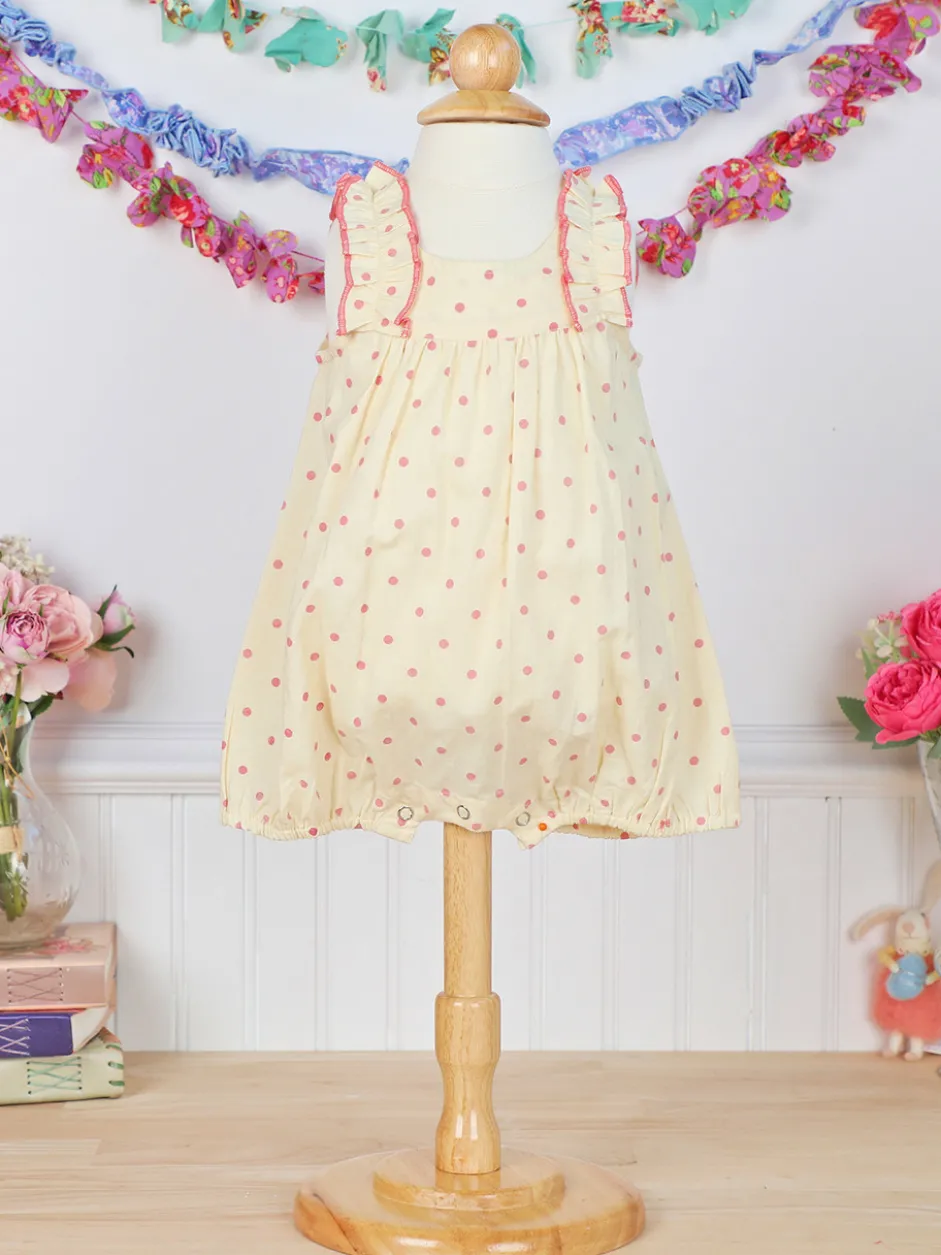 Candy Dot Baby Bubble - Cream