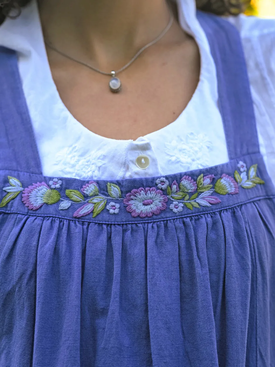 Carmella Pinafore Dress - Periwinkle