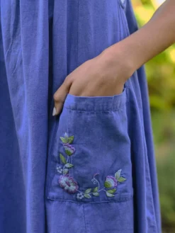 Carmella Pinafore Dress - Periwinkle