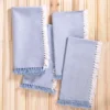 Chambray Napkin Set of 4 - Blue White