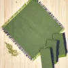 Chambray Napkin Set of 4 - Dark Blue Green