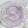 Chantilly Glass Plates Set of 4 - Amethyst