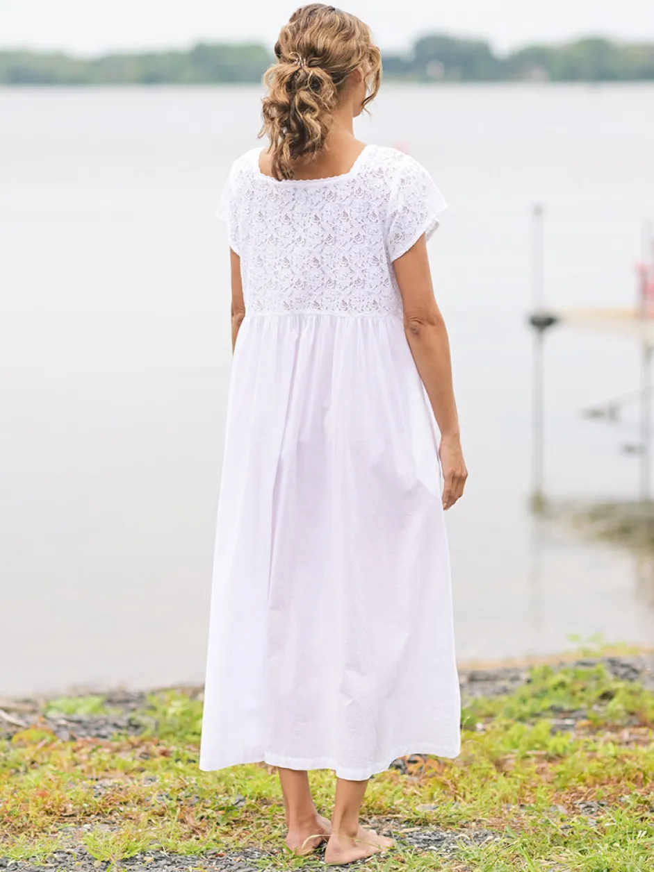 Chantilly Lace Nighty - White