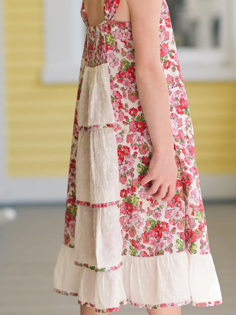 Charleston Kids Dress - White