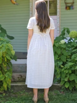Charlotte Check Porch Dress - Plum Check