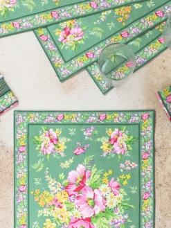 Charming Placemat Set of 4 - Jade Green