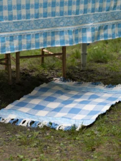 Charm Jacquard Dhurrie - Blue