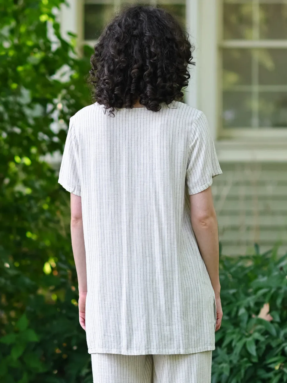 Coastal Stripe Tunic - Navy