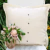 Conservatory Linen Cushion Cover - Ecru