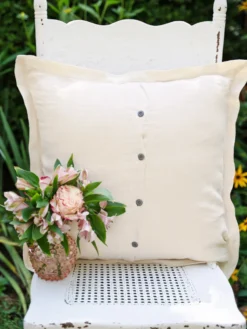 Conservatory Linen Cushion Cover - Ecru