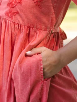 Coral Gables Dress - Dark Coral