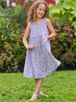 Cornwall Kids Dress - Periwinkle