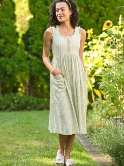 Cottage Essence Dress - Sage
