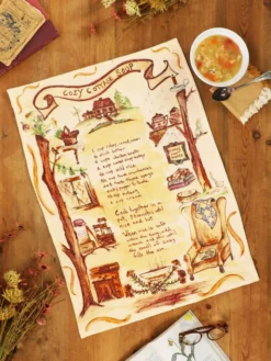 Cozy Cottage Soup Tea Towel