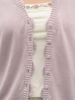 Cozy Garden Cardigan - Amethyst