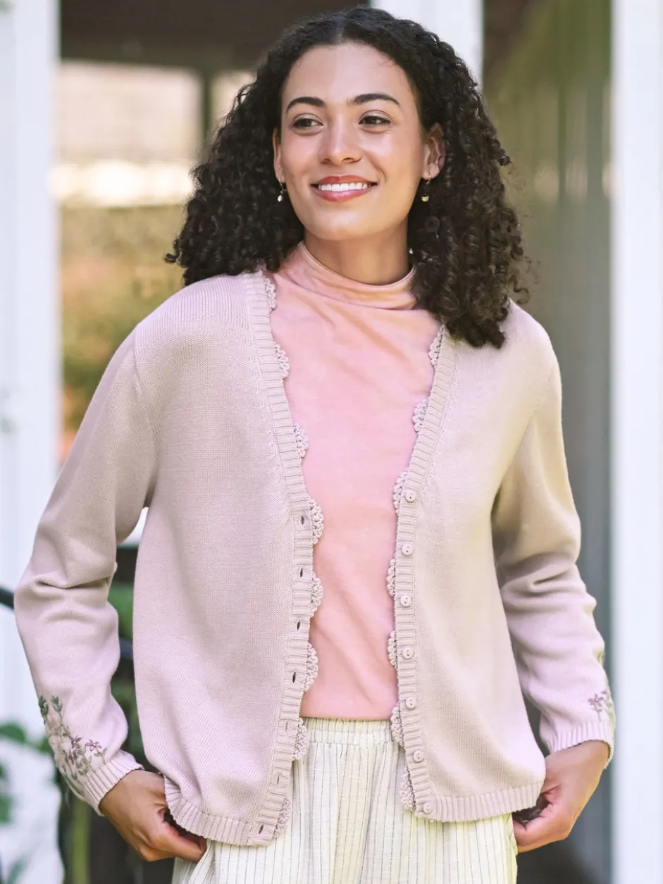 Cozy Garden Cardigan - Amethyst