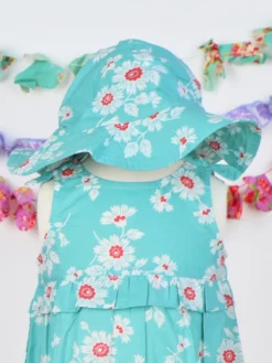 Daisy Baby Sunhat - Aqua