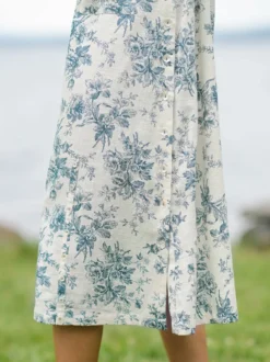 Dancing Rose Porch Dress - Ecru