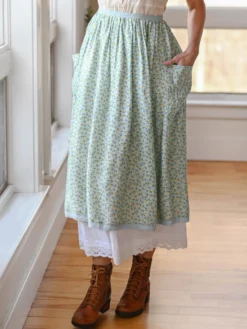 Daphne Half Pinny - Powder Blue