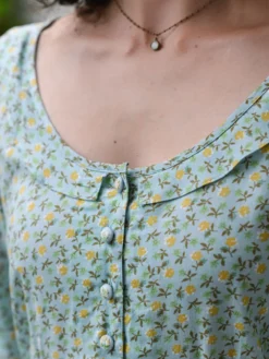 Daphne Tea Dress - Powder Blue