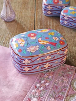 Darjeeling Trinket Box Large - Periwinkle