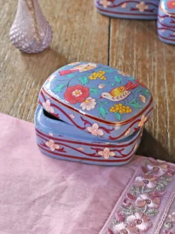 Darjeeling Trinket Box Medium - Periwinkle